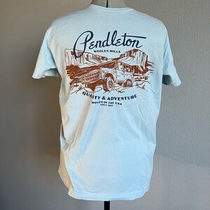 Pendleton Men's Light Blue Graphic T-Shirt